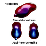 500ml Tinta Poliéster Automotiva Camaleão Azul roxo vermelho