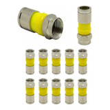 500pcs conector compressao coaxial