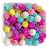 500pcs Pérola Craquelada Abs Amora Com Furo 10mm