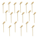 500un Espeto Bambu Nozinho Aperitivo 9cm Lanches E Bebidas
