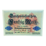 5014 Alemanha 50 F nfzig Mark 1914 Aunc P 49b