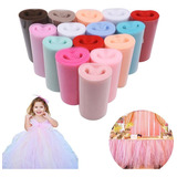 50m - Tecido Tule Cor Rosa Bebe - Barato Vestidos Fantasias