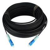 50m Cabo Óptico Mini Drop 01fo Crimpado C Conectores Sc upc
