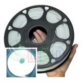 50mts Mangueira De Fita Neon Led Flex 6x12mm Corte 2,5cm 12v Cor Da Luz Branco Frio 6500k