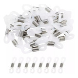 50pcs Argola Silicone C Mola P Cordão Óculos Preto 22mm