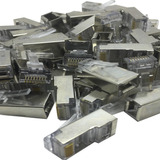 50pcs Conector Rj45 Cat5e Blindado Rj 45 Lan Plug Rede