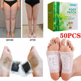 50pcs Detox Foot Patches Almofada De Bambu Adesivo De Pé De