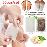 50pcs Ginger Detox Foot Patch Anti inchaço Emagrecimento
