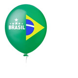 50un. Balão Brasil Copa Do Mundo Festas Futebol Bexiga