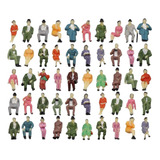 50x 1 87 Figuras Pintadas Pessoas Estatuetas Sentadas Pose