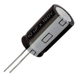 50x Capacitor Eletrolítico 10uf X 160v 105º Kit C/50 Peças