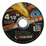 50x Disco Corte Fino Inox 4.1/2 X 1,0 Esmerilhadeira Volzer
