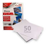 50x Papel Fotográfico A4 Glossy 180g