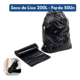 50x Saco Lixo 200l Grande Resistente