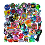 51 Adesivos Premium Retro Moto Bike Skate Holográfico Nm