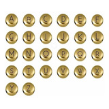 52 Letras Passantes Douradas E