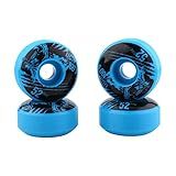 52mm X 30mm 4 Unidades Conjunto Resistente Ao Ar Livre PU Cruiser Longboard Skate Rodas Azul Azul 