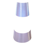 55 Pares Faixas Auto Adesiva Refletiva Branca P Cone 75 Cm