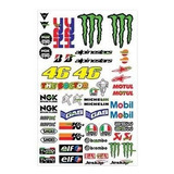 56 Adesivos Moto Gp Garra M1 Capacete Carro Bau Cb Colante