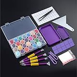 56 Peças DIY Ferramentas De Pintura De Diamante E Kits De Acessórios De Vários Tamanhos Canetas De Pintura Para Adultos Para Fazer Arte De Diamante Pinças De Artesanato Cola Correção De Diamante 28 Cintas Caixa De Armazenamento