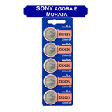 5baterias Sony Cr2025 3v Relógio Pc