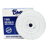 5cxs - Disco Diagrama Tacógrafo Semanal 180 Km 7 Dias - Dml
