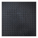 5m  Piso Borracha Moeda Preto Resistente Academia 50x50 Cm