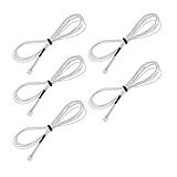 5pcs 3D Printer Parts Thermistor 100K Ohm NTC 3950 Temperature Sensor White Compatible WithReprap Ender 3 Pro Hotend Kit Thermistor Color 24V 5pcs Thermistor Size 1M