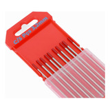 5pçs Eletrodo Tungstênio Solda Tig Vermelho 2% Tório 3,2mm