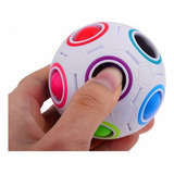 5pcs Cubo Mágico Arco íris Bola Torção Quebra cabeça Estress