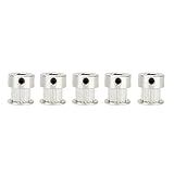 5pcs GT2 16 Dentes 5mm Furo Polia De Correia Dentada De Alumínio Compacta E Fácil De Transportar Para Impressora 3D CNC