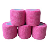 5un Fisi Thumb Tapes Autoaderente Elástica Crossfit + Resis Cor Rosa Tamanho 5cmx4,5m