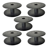 5x Bobina Plastica Grande Carretel Para Enrolar Cabo Fios