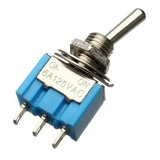 5x Chave 3 Terminais Toggle Switch Spdt