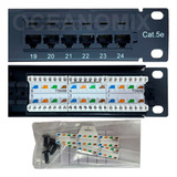 5x Patch Panel 24 Portas Cat5e