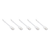 5x Adequado Para Cabo De Dados Do iPod Shuffle Usb Mp3 Charg
