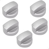 5x Botão Prata Cooktop Electrolux Moderno Gt60x Gf75x Gt75x