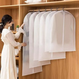 5x Capa Protetora Terno Roupa Vestuário Cabide 60x80cm Cor Branco Sheep Cloud