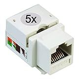 5x Conector Keystone Cat5E Fêmea Rj45