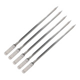 5x Espeto Espada Inox 80cm Lâmina 2mm Espessura Não Enverga