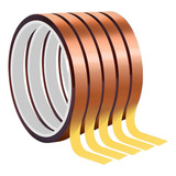 5x Fitas Kapton Adesiva Térmica Para Sublimação 5mm X 33m