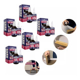 5x Kit Cola Instantânea Para Mdf Catalizador 100g Almasuper
