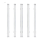 5x Luminária Tubular Sobrepor Led Slim 80w Branco Frio 120cm