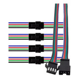 5x Pares Conector Jst Macho E Fêmea 22awg 15cm 4 Vias