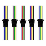 5x Pares Conector Jst Macho E Fêmea De 22awg 15cm 6 Vias