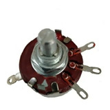 5x Potenciômetro 23mm 2 Watt 470k Eixo Metálico S chave wth