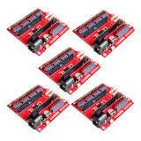 5x Shield Adaptador Base Expansão Arduino Nano V3 0 Uno R3
