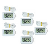 5x Termômetro Digital Freezer Geladeira Aquario Chocadeira