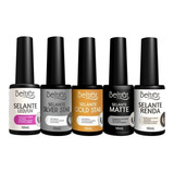 5x Top Coat Selante Beltrat Finalizador De Alongamento