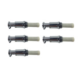5x Valvula Dosadora Saboneteira Inox Visium Reposição Biovis